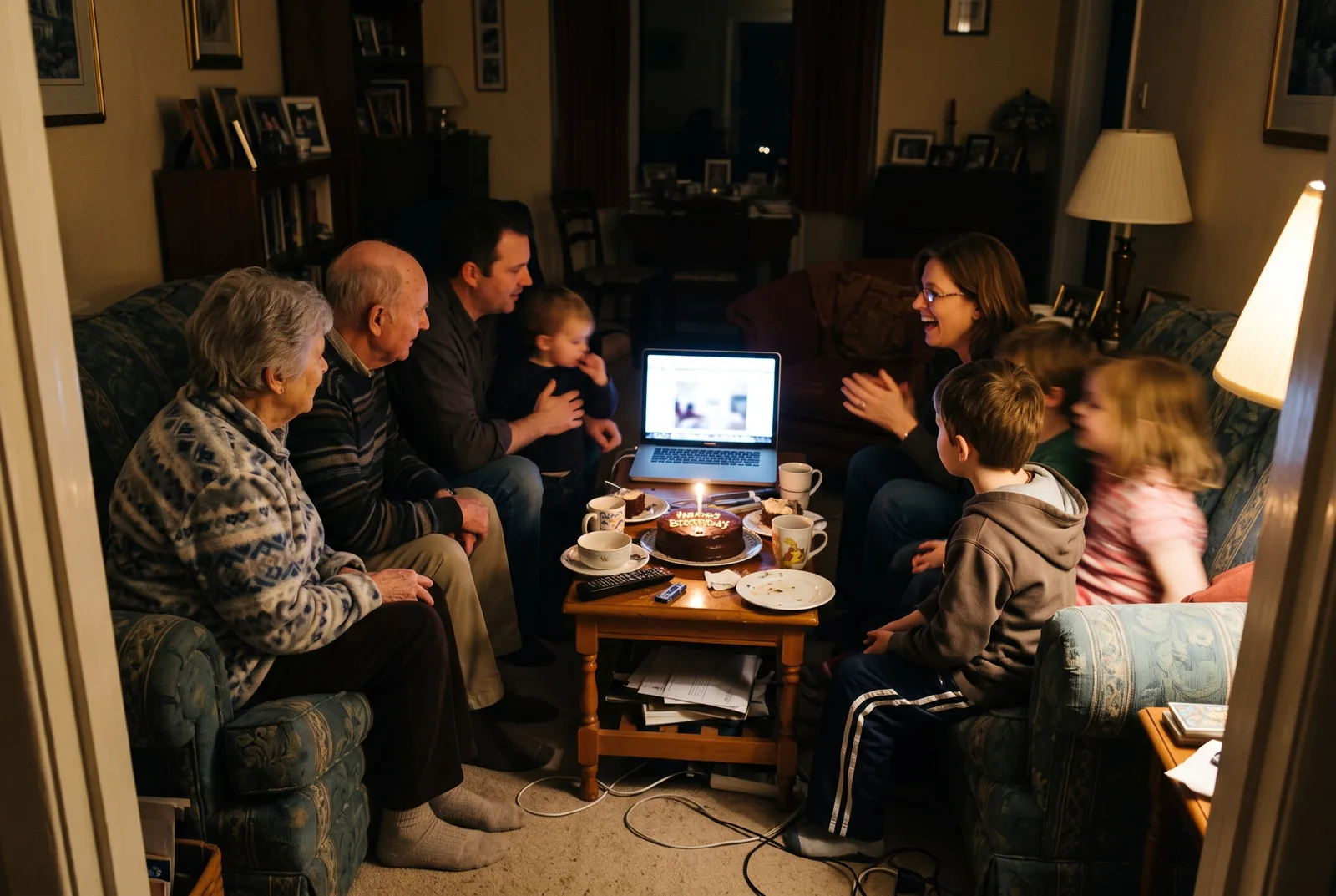 The Alvarez family visiting his page together