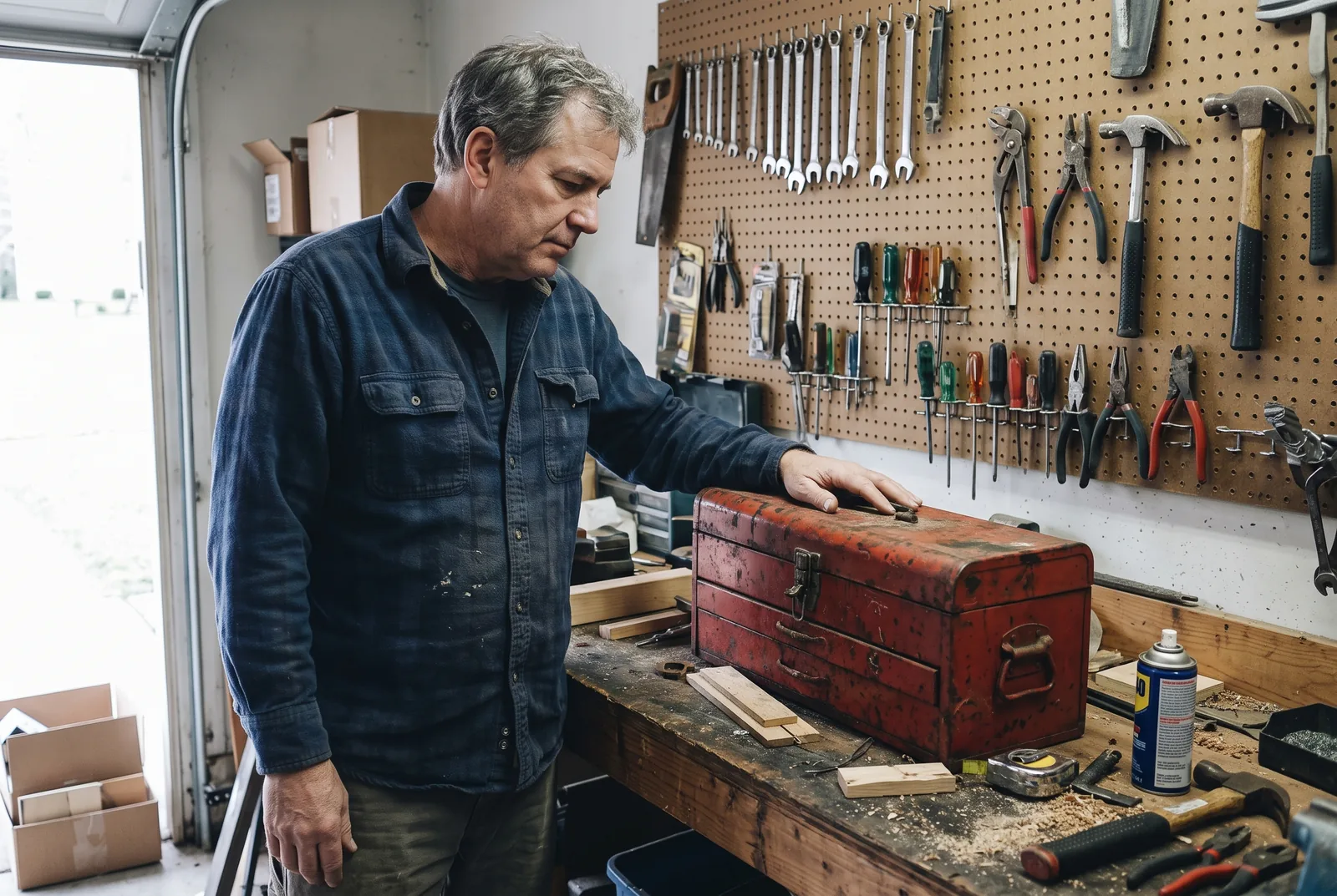 The toolbox they built together